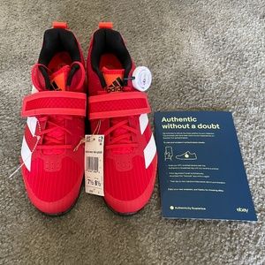 Adidas Adipower 3 weightlifting shoes red size 7.5